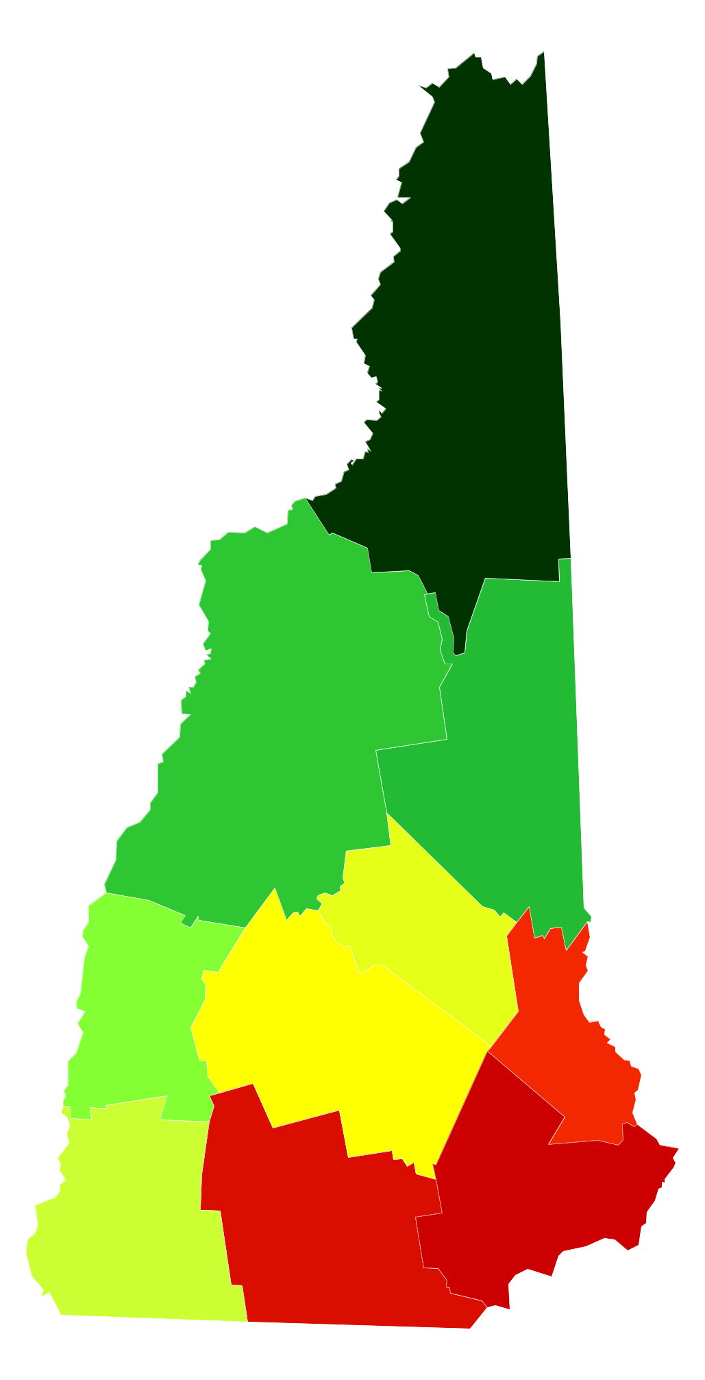 New Hampshire Population Density